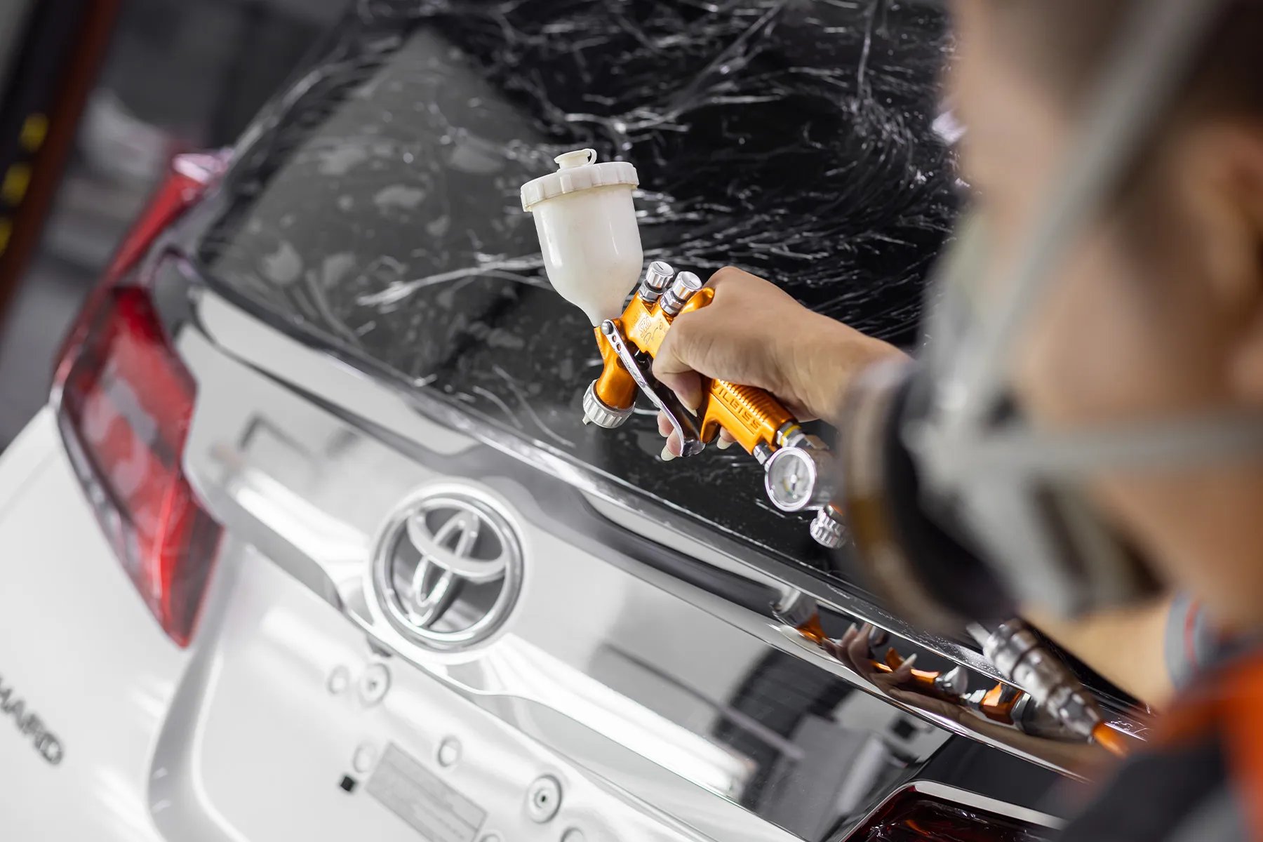 QuartzFX spray glass-coating application